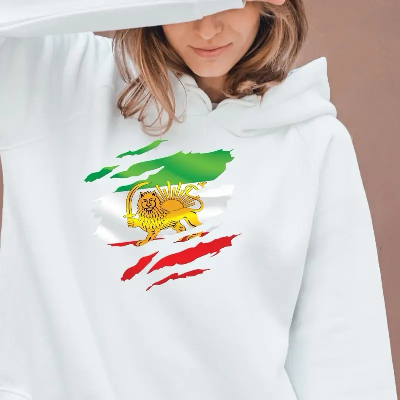 Iran Flag Lion & Sun Hoodie | Persian Pride Sweatshirt | Cozy Unisex Fit