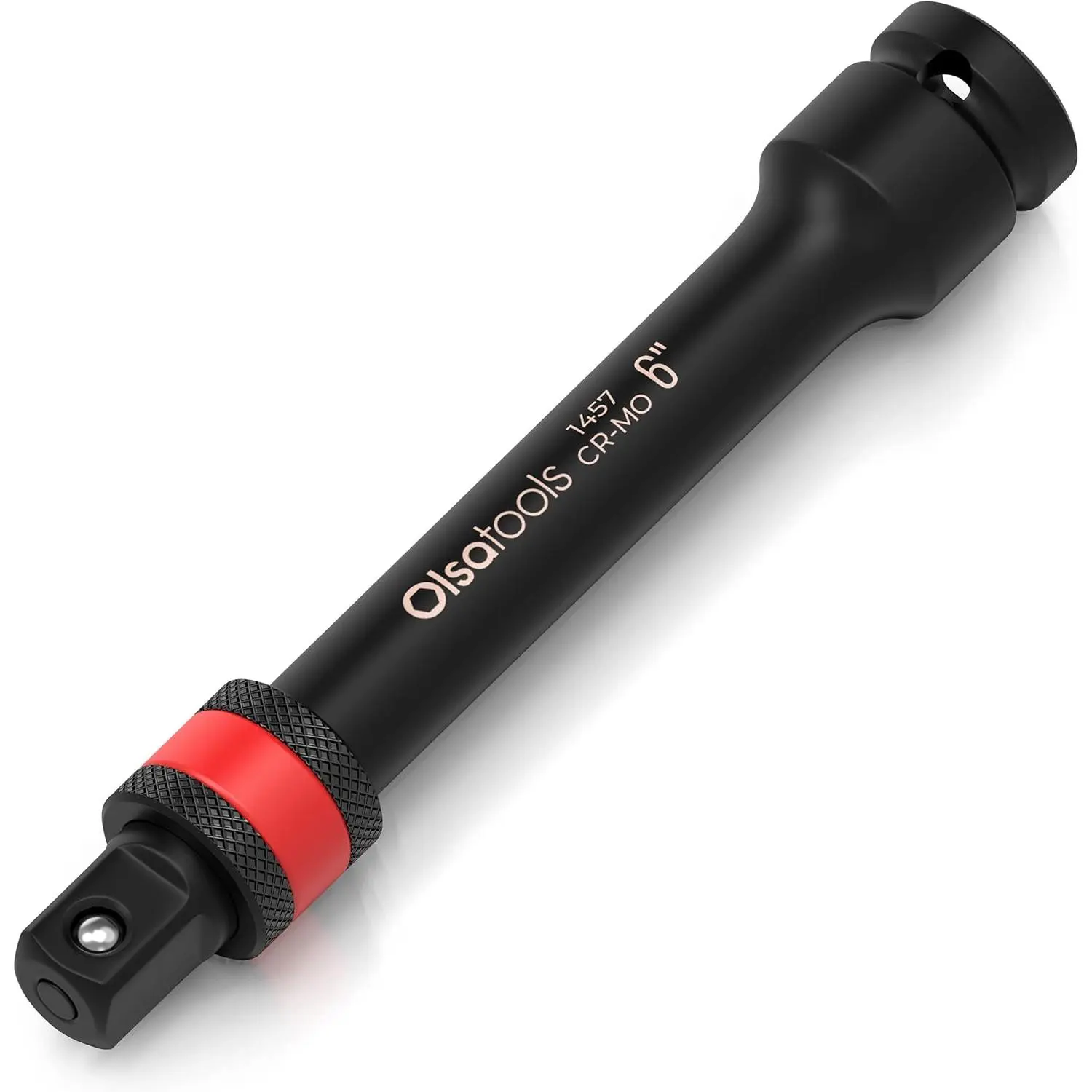 Locking Impact Socket Extension - 1/2" Drive, 6" Length - Cr-Mo High Torque Extension Bar - Secure Fit for Tough Jobs - Suitable for Professionals and Mechanics - Part: 1457