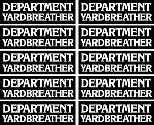 Department Yardbreather Pack of 10 Firefighter Fire Department Helmet Stickers 4x1.25 Non Reflective Easy Peel Stick Application Vinyl Decals