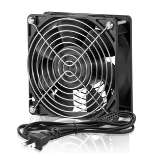 EC Cooling Fan, 120mm 12cm Fan, 120mm 38mm AC 110V 115V 120V 220V 240V, Dual Ball Bearing,Large Airflow CFM