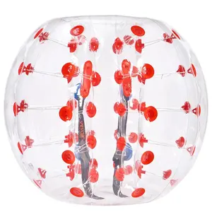 Inflatable Bumper Ball 1-Pack, 4FT/1.2M Body Sumo Zorb Balls for Teen & Adult, 0.8mm Thick PVC Human Hamster Bubble Balls for Outdoor Team Gaming Play, Bumper Bopper Toys for Garden, Yard, Park