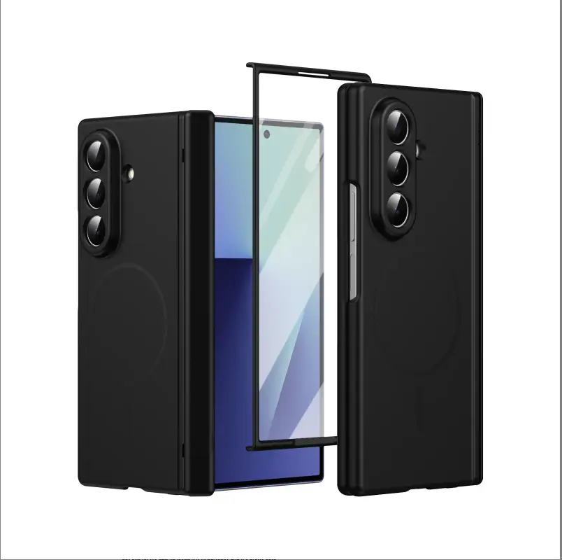 Compatible with Z Fold7/Z Fold6/Z Fold5/Z Fold4/Z-Flip 3/Z-Flip 4/Z-Flip 5/Z-Flip 6/Z-Flip 7 fine ring protective case Middle axis hinge protective case-HN225-9, Accessories, Smartphone