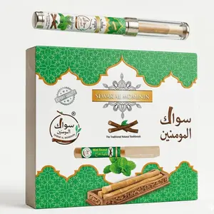 Premium Mint Miswak with Luxury 6-Inch Protective Holder – Fresh Breath Anytime Oral