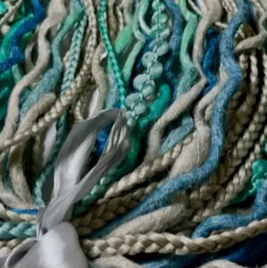 Scuba Divine Dreadlock Extensions - Multicolor Braided Hairpiece for Stylish Looks