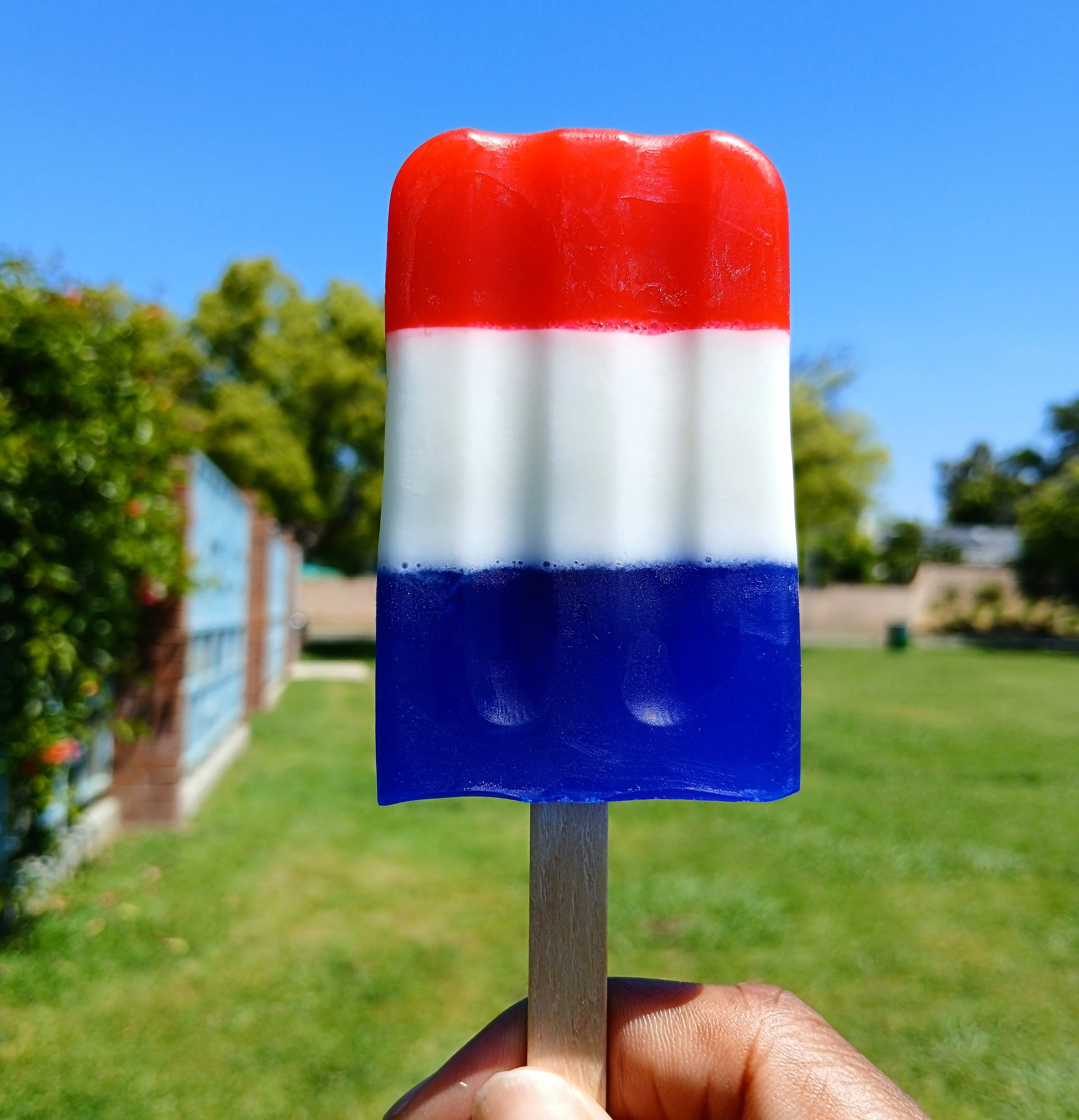Patriotic Popsicle Soaps, USA Soaps for 4th of July, Veterans Day, Memorial Day. Goats milk soap. Hand-made and customizable.