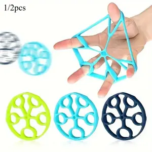 1/2pcs Hand Grip Strength Enhancer, Finger Trainer, Grip Strength Trainer, Grip Strengthener, Forearm Grip Strength Exercise, Finger Stretcher, Relieve Wrist Pain, Wrist Tunnel