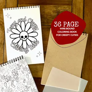The Teeny and Creepy Coloring Book l Adult Coloring Books