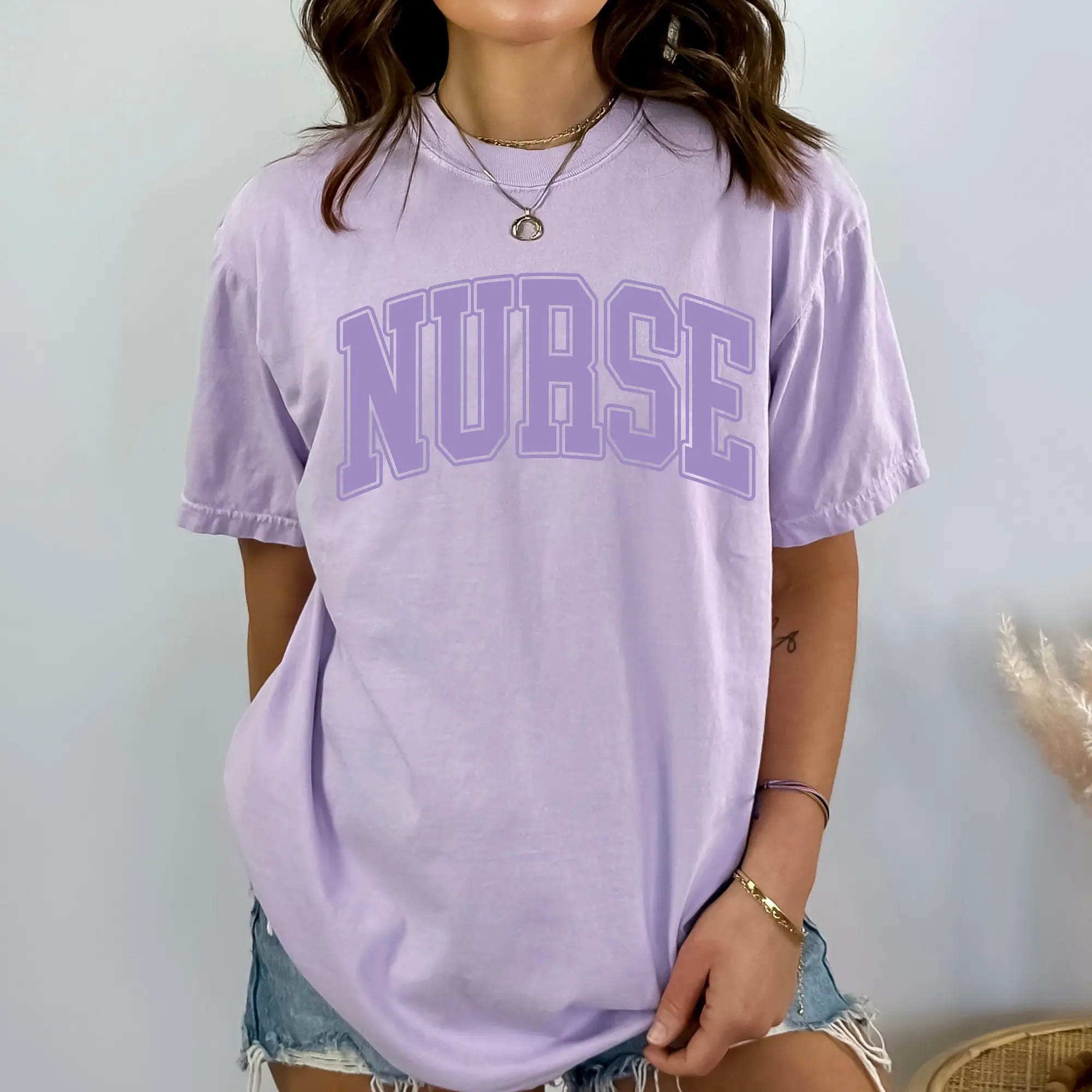 Comfort Colors Nurse Shirt,Nurse Practitioner,Registered Nurse Shirt,Varsity Nurse Tee,Gift for Nurse Appreciation,ER Nurse Shirt,Nurse Gift