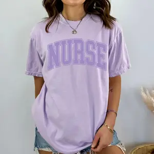 Comfort Colors Nurse Shirt,Nurse Practitioner,Registered Nurse Shirt,Varsity Nurse Tee,Gift for Nurse Appreciation,ER Nurse Shirt,Nurse Gift