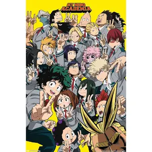 Trends International My Hero Academia - Selfie Wall Poster, 22.375" x 34", Unframed Version,Bedroom