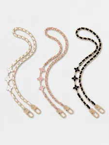 PU Leather Gold Chain Bag Strap Faux Leather Shoulder Strap Replacement, Adjustable Handbag Strap, Purse Handle for Tote, Shoulder Bag, Crossbody Bag