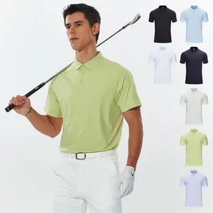 3-Pack Men’s High Stretch Polo Shirts, 87% Nylon 13% Spandex Quick Dry Breathable Tops, Moisture Wicking Athletic Polos for Golf, Tennis & Daily Wear