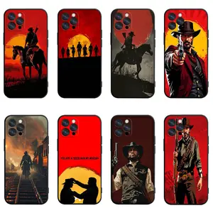 Red Dead Redemption 2 Phone Case | Wild West & Arthur Morgan Collage Art Cover For iPhone 11-17 & Samsung S23-S26 Ultra