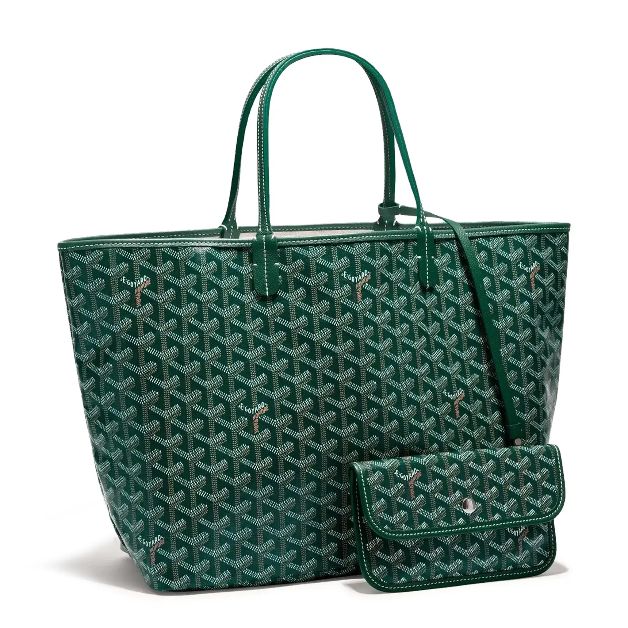 Pre-owned Goyard canvas Tote Bags Saint Louis Green Bag 4000025618194