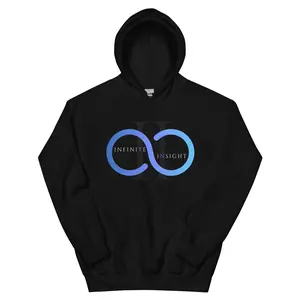 INFINITE INSIGHT Stylish Blue Logo Hoodie available in 12 colors!