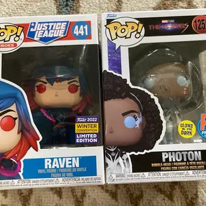 Funko Pop Vinyl Marvel Super Hero Photon Raven Lady Girl Figure Action Toy Dc X