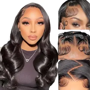 【Bye Bye Knots】Beautyforever 7x5 Pre Cut Lace Wig Body Wave Natural Black Human Hair Invisible Knots Glueless Wigs 150% Density