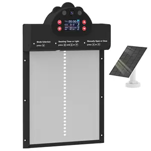 Automatic Chicken Door IP65 Waterproof Heavy Duty Aluminum Frame for Suburban Backyard Chicken Run 14 to 113 F 2H Type C Fast Charge