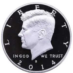 2014-S Silver JFK Half Dollar Proof. 90% Silver.