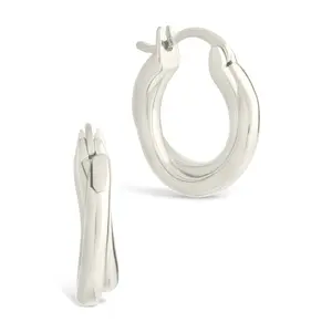 Sterling Silver Janice Twisted Hoop Earrings