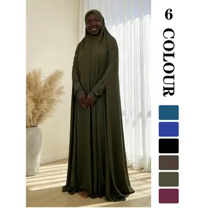 Muslim Sleepwear, Fashionable Hooded Abaya Home Wear, Muslim Women Gowns, 6 Colors 3 Sizes, High-Quality Fabric, Unique Charm!