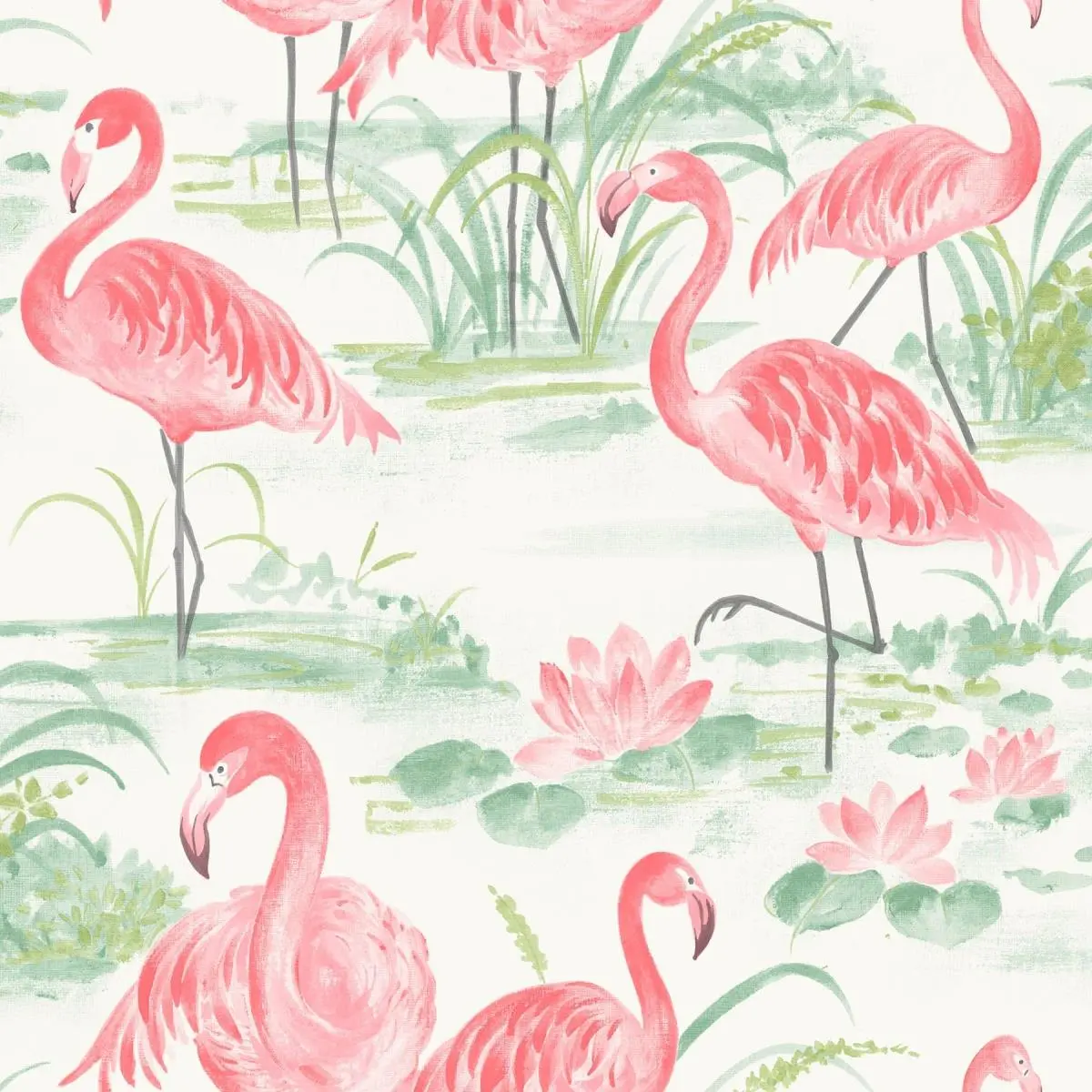212 MAIN NuWallpaper Tropical Beach Peel and Stick Wallpaper, Pink Vinyl Repositionable DIY Home Decor, 18 ft Long with Drop Repeat