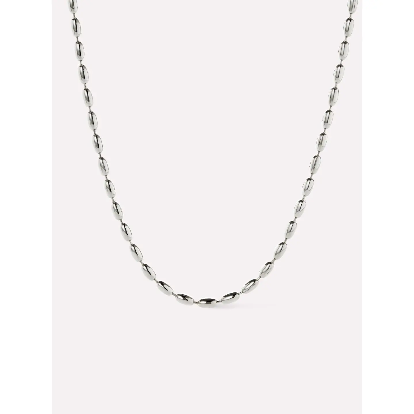 Ball Chain Necklace - Capri Silver
