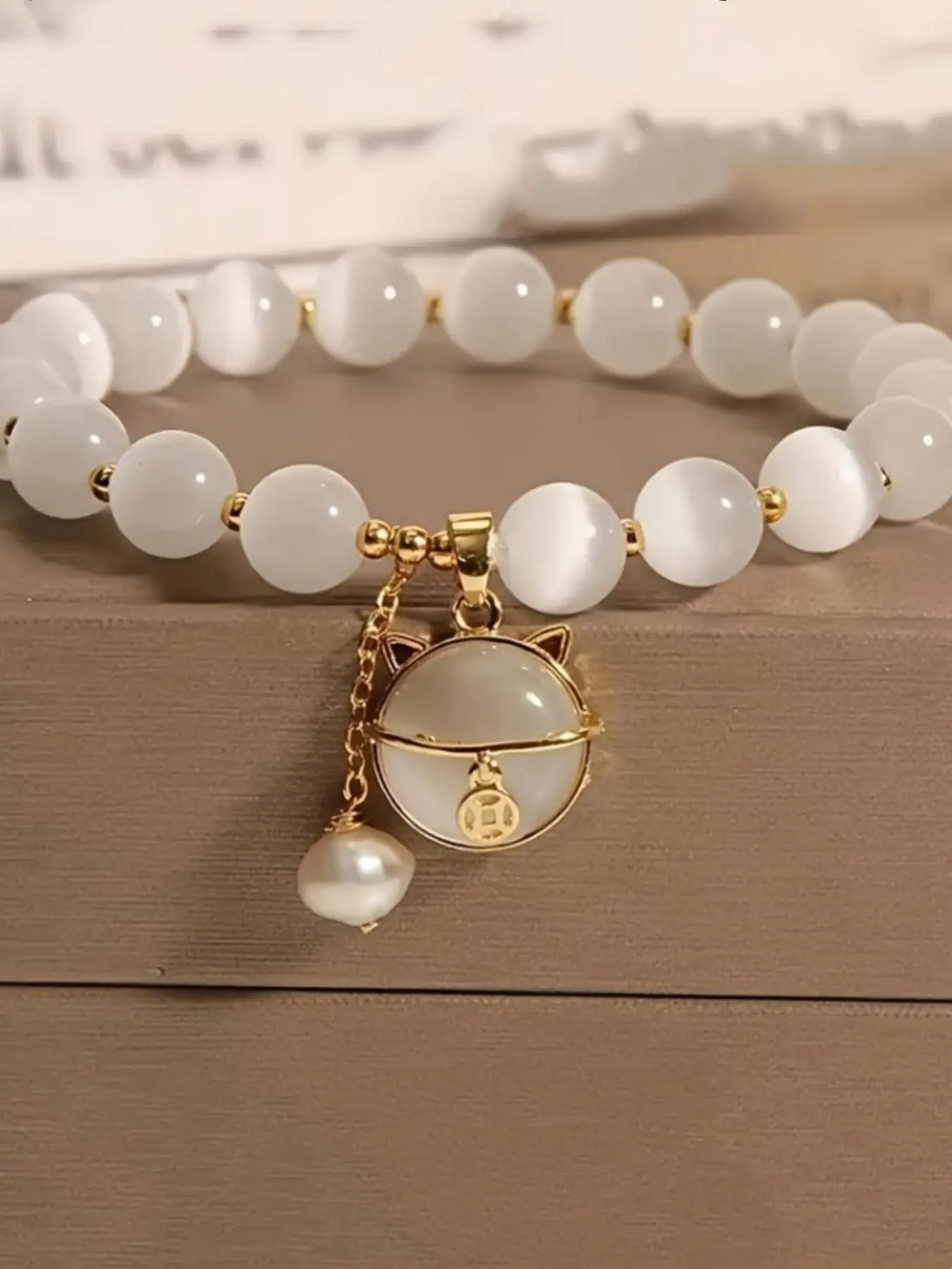 Cute Cat Design Bracelet, Fashionable Beaded Bracelet for Women & Men, Trendy All-match & Exquisite Jewelry for Birthday Gift, Fashion Bracelets, Pretty Bracelet, Fashionable Bracelet Style