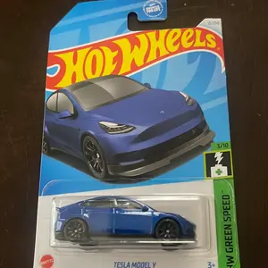 Hotwheels Tesla model Y 15/250 3/10 Hw Green Speed collection, collectibles die-cast