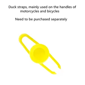 Car Duck with Helmet Broken Wind Pendant Small Yellow Duck Road Bike Motor Helmet Riding Cycling Accessories without Lights NONE