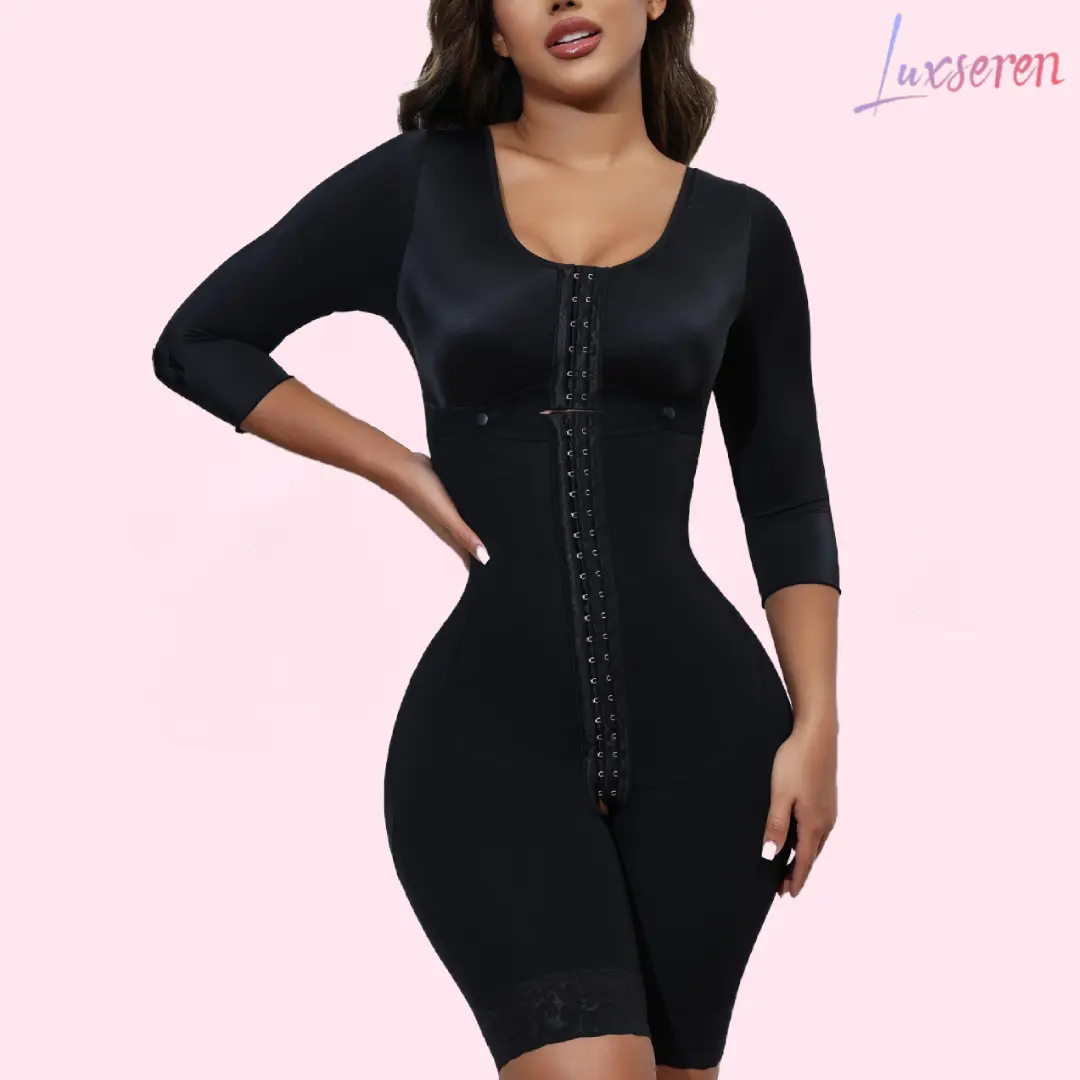 LUXSEREN Women's Strong Waist Trainer Corset - Faja-Lined, High-Compression Colombia-Inspired Shapewear with Buckle, Hourglass & Minimizing Bodysuit for Spring Casual Wear, Corsets