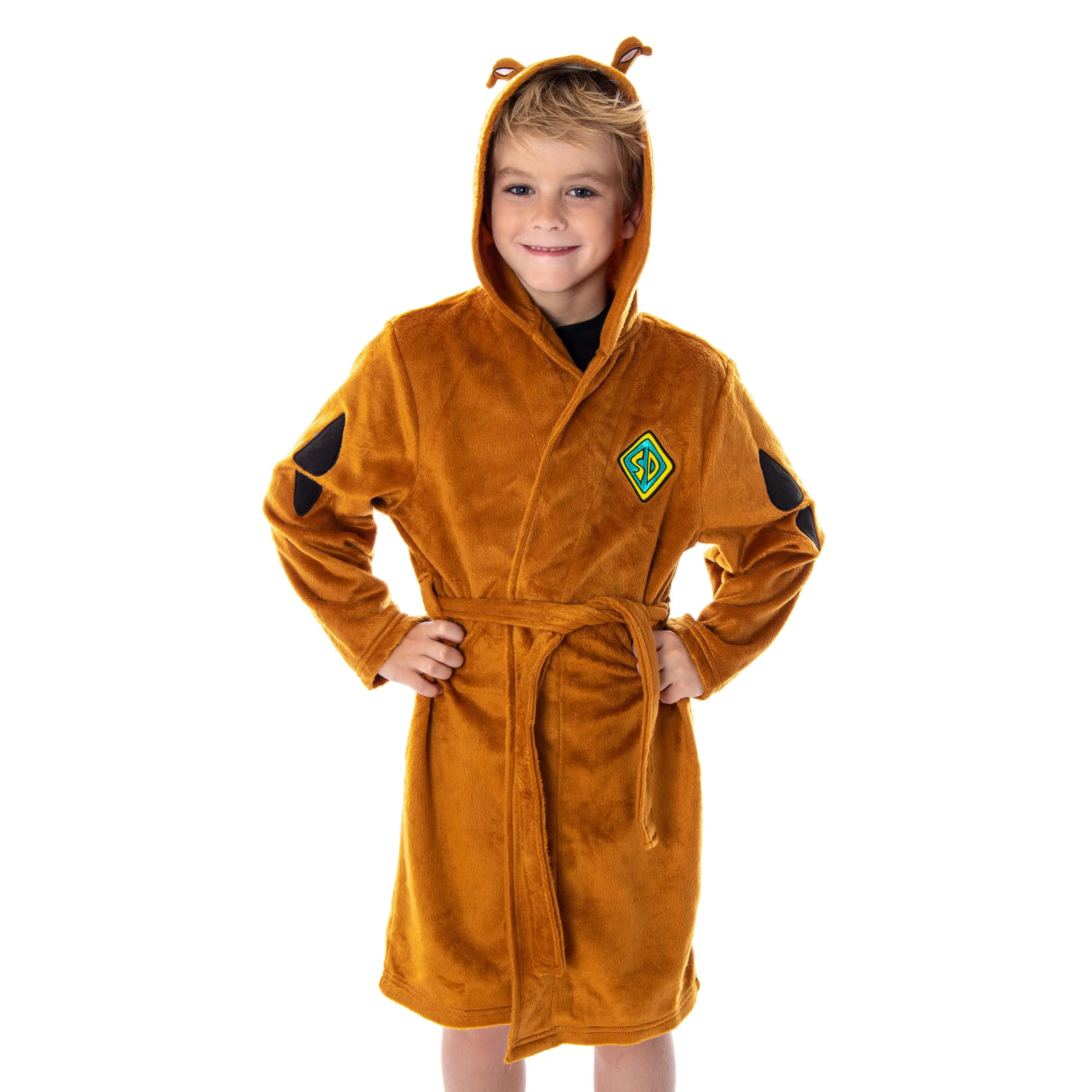 Scooby Doo Unisex Kids I Am Scooby Character Costume Ultra-Soft Plush Bathrobe Robe For Boys And Girls