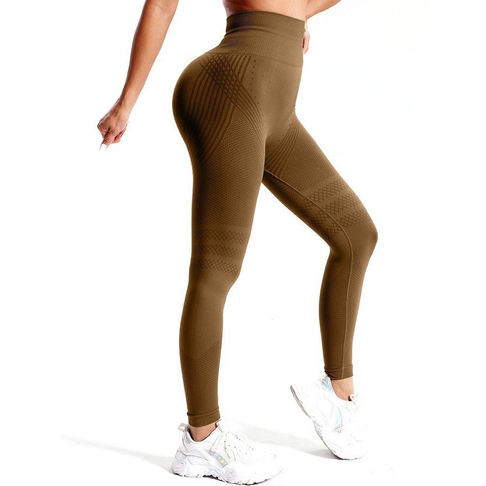 Women's High Waist Stretch Fitness Leggings - High Waist Sportswear, Plus Size Fashion, Lower Body Workout Gym Tights, Compression Athleisure Wear, Sporty Chic Active Bottoms