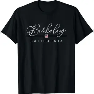 Men's Berkeley California Graphic T-Shirt - Casual, Round Neck, Short-Sleeve Streetwear Top, Ultra-Soft Relaxed Cotton