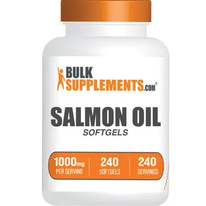 BulkSupplements - Salmon Oil Softgels - Anti-Inflammatory - Cognitive Support - 240 Softgels - 1000mg per Serving