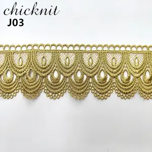 zsbszc width 5.5cm new fashion Sparkling gold lace trim embroidery trimming garment accessorie hair cloth trim free ship J03