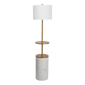 South Street Loft 62" Floor Lamp with Shelf & Storage