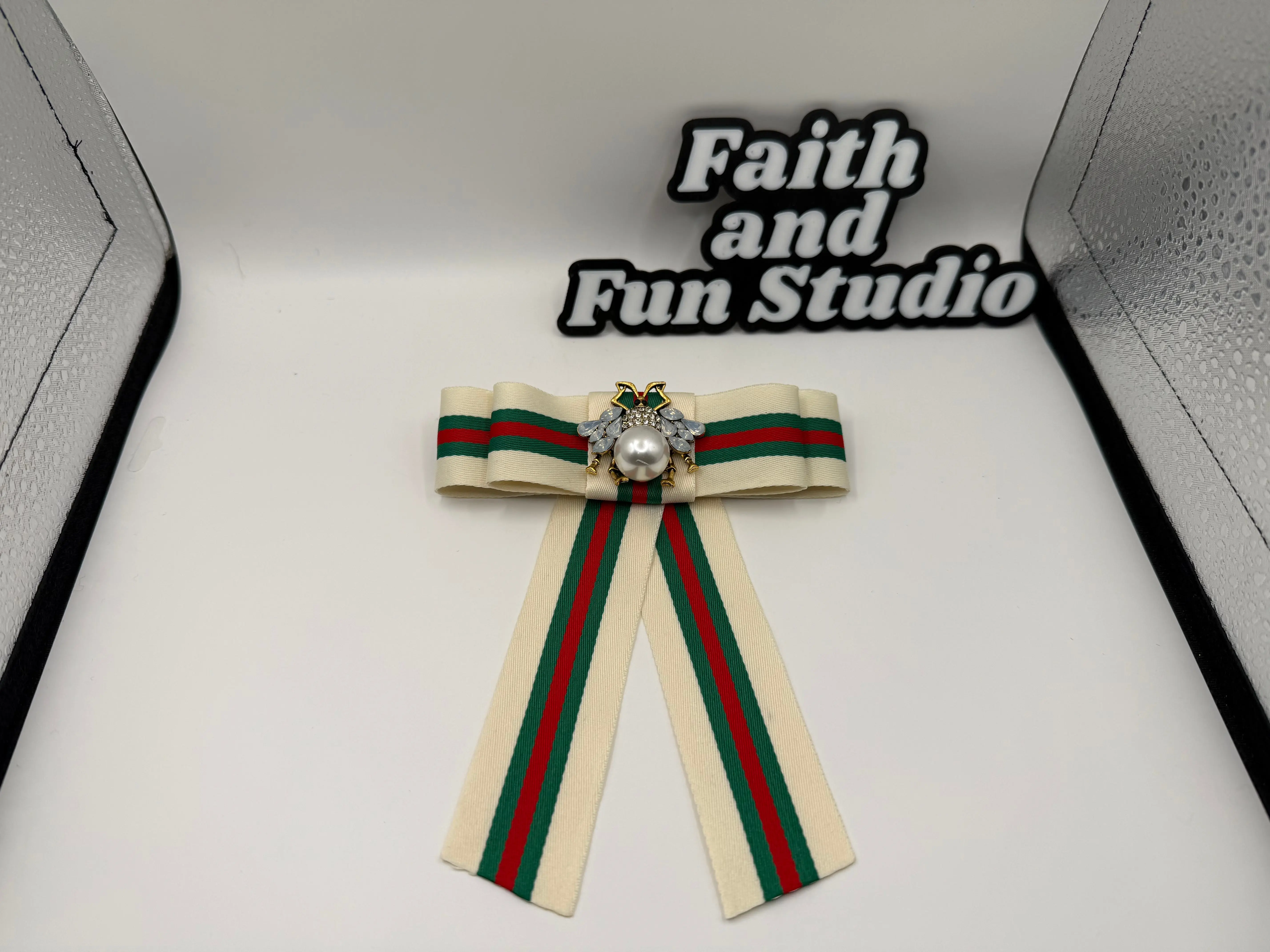 Ribbon Brooches