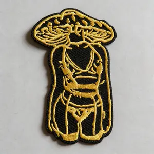 Mushroom Magic Hand Embroidered Patch, Back Adhesive Iron-On, Embroidery Patches, Suitable for Clothes Jackets Hats Accessories, Decorative Fabric Repair
