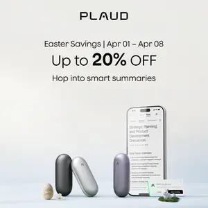 Plaud NotePin Voice Recorder,AI Voice Recorder, App Control, AI Notetaker, AI Transcribe & Summarize Support 112 Languages, 64GB Memory, Audio Recorder for Lectures, Meetings