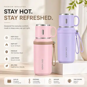 600ml Insulated Mug with Tea Filter Lid - Durable, available in multiple colors, perfect for travel, home, and office - Keeps drinks warm or cold, a perfect gift for all occasions, including Valentine's Day, Easter, and car interior accessories.