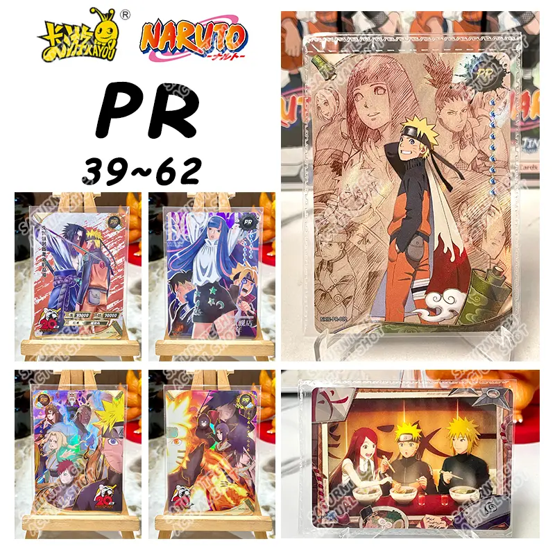 KAYOU PR 39-70 Series Naruto Card Akatsuki Minato Tsunade Jiraiya Uchiha Sasuke Rare Anime Collection Card Kid Toy Birthday Gift