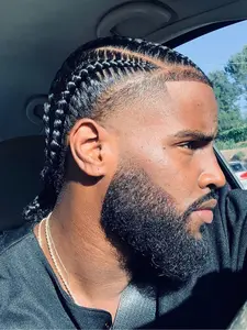 Full lace short braided braid, comfortable and breathable short braided, giant fashionable unisex synthetic wig, couple style, synthetic fiber, 200% density full lace, breathable and lightweight for daily use, Synthetic Braids, Box braided wigs