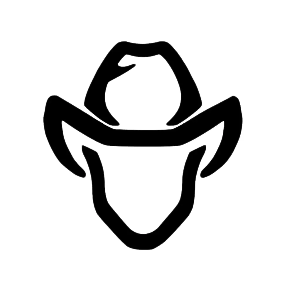 La Mamalona Cowboy Hat Decal Western Sticker for Trucks & Cars Oracal 651 Material Rugged Country Decal Alpha Decal Car Accessories