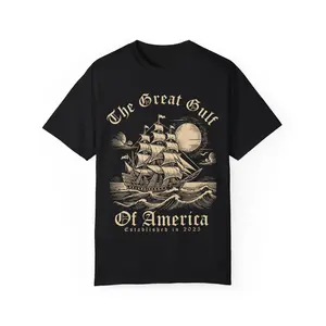 The Great Gulf of America Unisex Garment-Dyed T-shirt - Pre Shrunk Cotton - Comfort Colors - America - Beach - Ocean - Boat - Gift for Men and Women