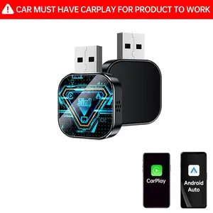 [TikTokshopblackfriday] Upgraded 3-in-1 Wireless CarPlay Mirror Link Adapter — Effortlessly convert your wired CarPlay to wireless. Sleek, stable, and compact plug-and-play design with full compatibility for CarPlay and AirPlay.