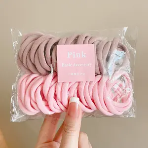 50pcs Solid Casual Hair Ties for Women, Strong Elastic Ponytail Holders Hair Elastics Hair Rubber Bands Hair Rope, Daily Life Everyday Essential