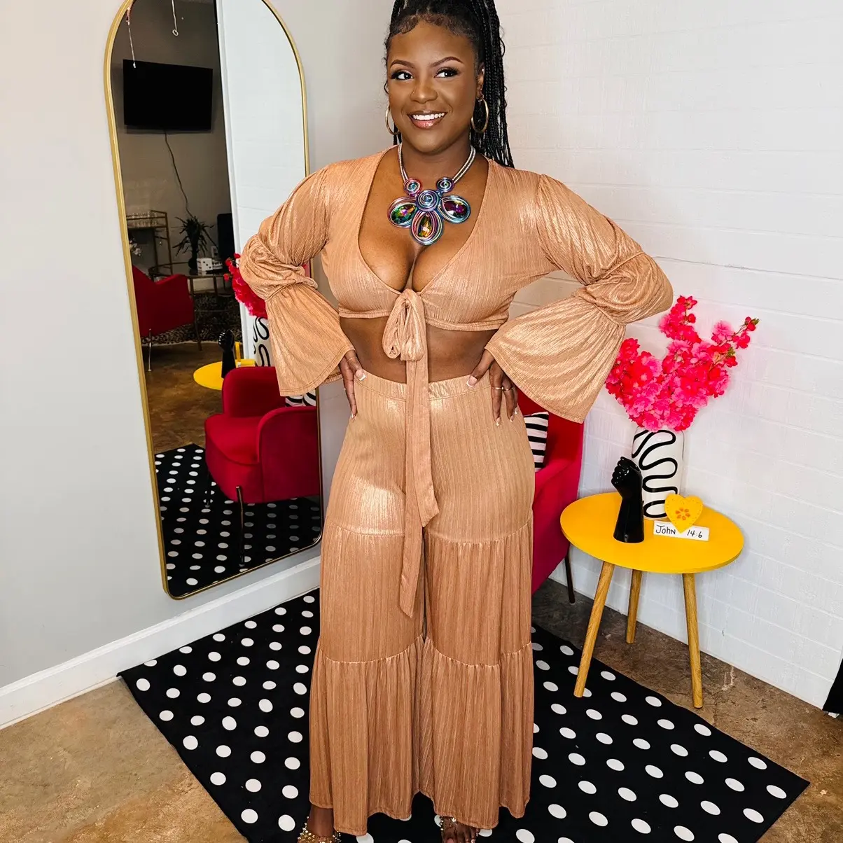 Selena Two-Piece Set for Women - Pants and Top