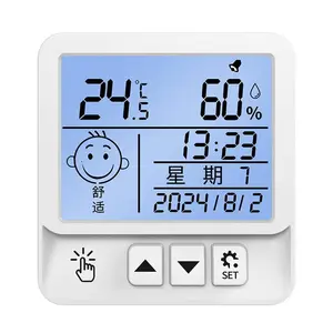 High-precision electronic digital display temperature and humidity meter for indoor home use, wall-mounted mini thermometer for baby room