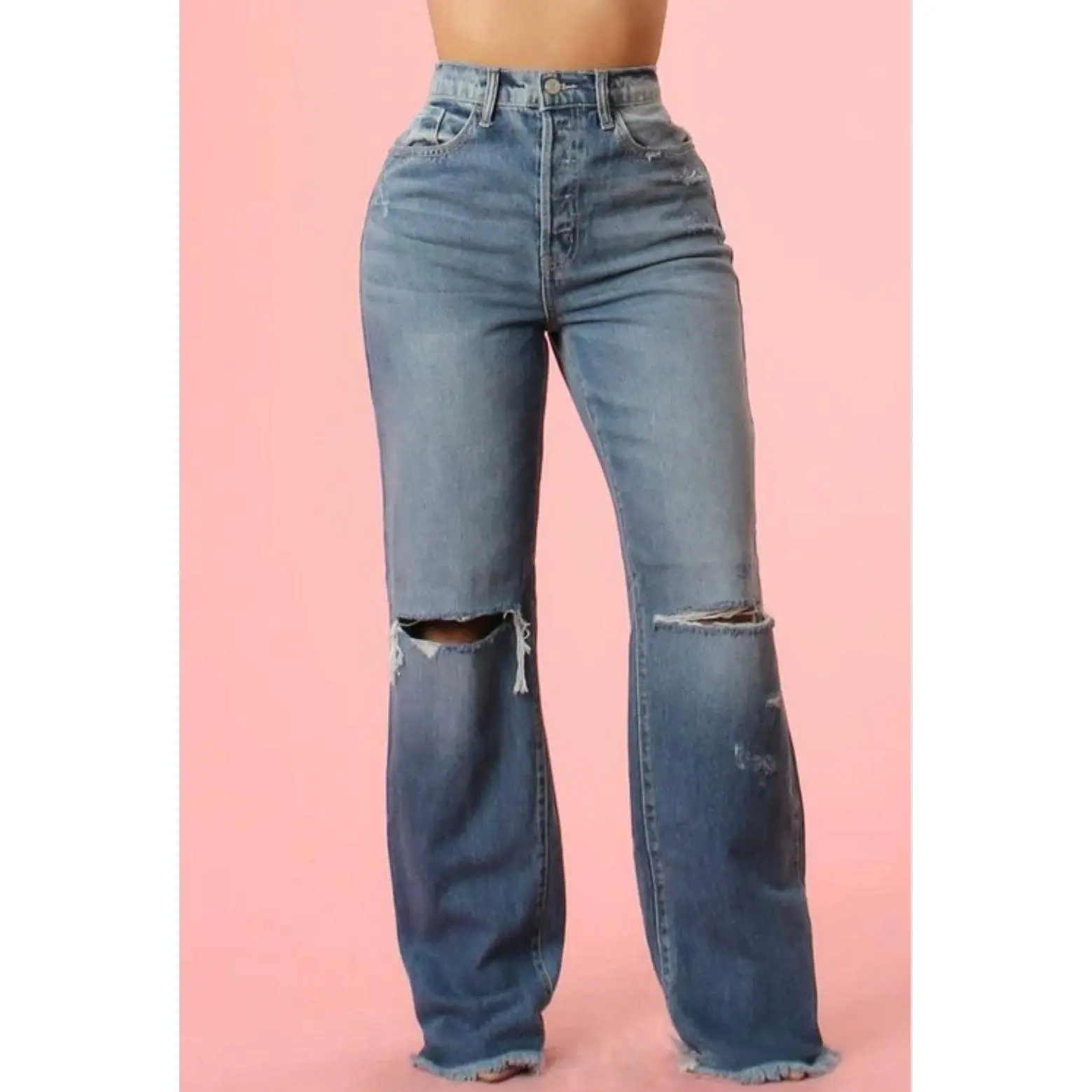 Retro Vibes High Waist Jeans